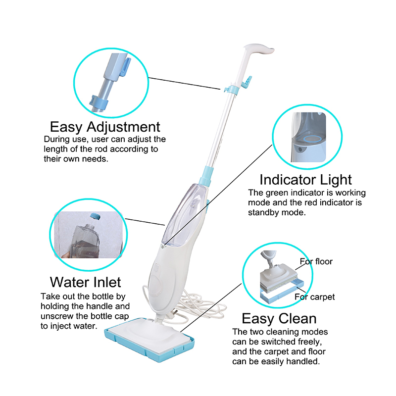 KL606H Cleaning Steam Mop Without Dead Corners